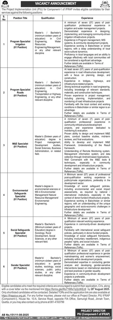 Jobs in PIU